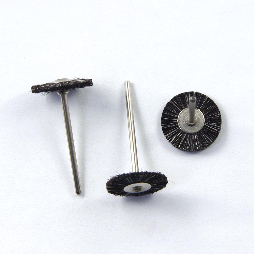 5Pcs Dental Polishing Grey Goat Brush for Ceramic Metal Jade Jewelry Grinding Dentist Prophylaxis Tool