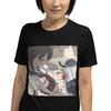 Anime School Girl Horror Psycho Creepy Short-Sleeve Unisex T-Shirt
