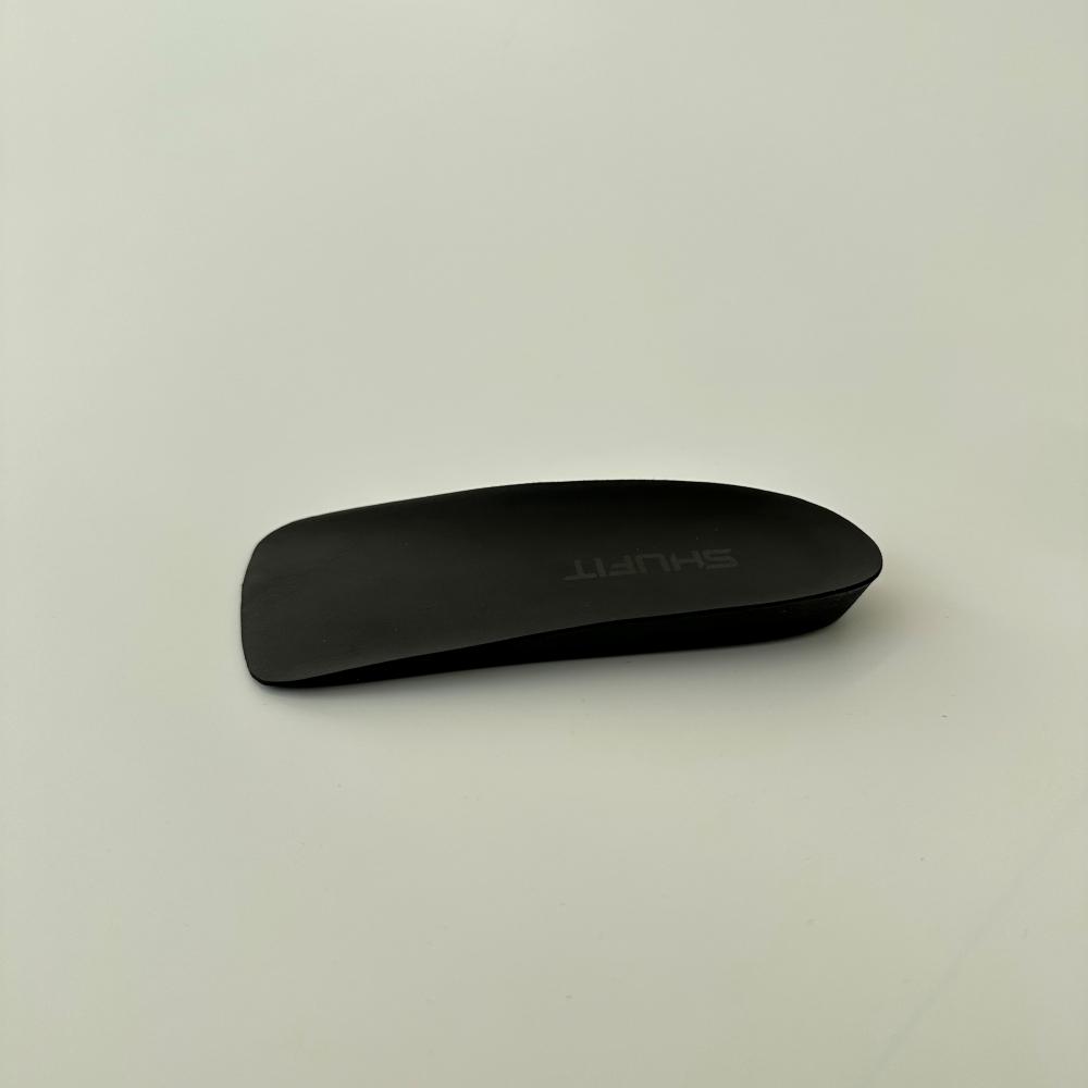 Shufit Height-Increasing Half Cushion Insoles Black 2-Pack Sft-705