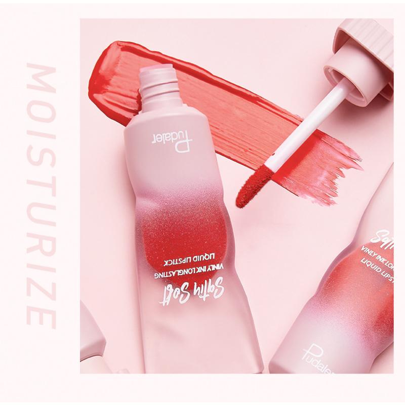 8 Farben Perlglanz Lipgloss Spiegel Aquarell Lipglaze Flüssiger Lippenstift Lack Leichter Lipgloss