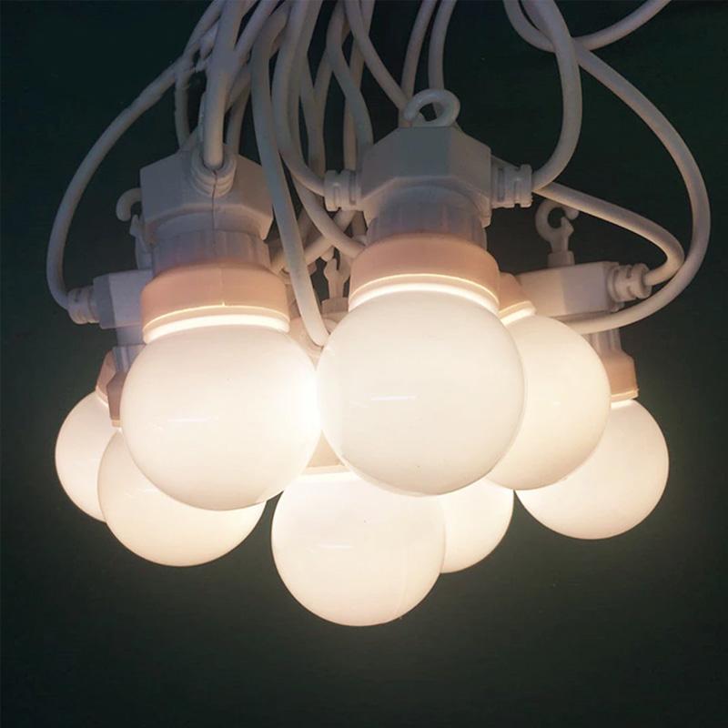Outdoor LED Garland G50 Globe Light Patio Lighting String Light Bulbs Wedding Party Decoration Tent Plug Power Camp Lighting