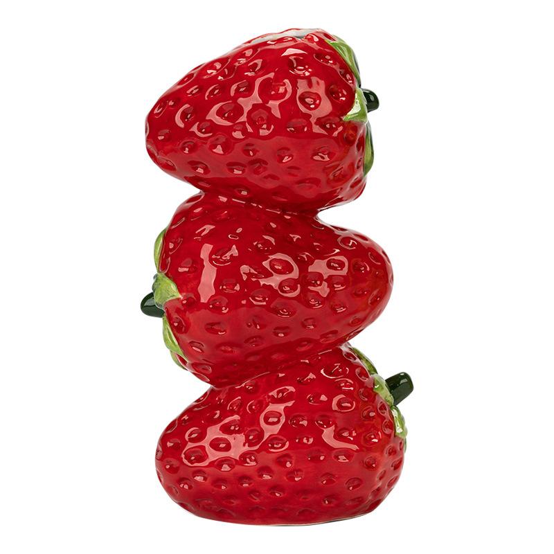 Creative Fruit Ceramic Vase Small Fresh Home Desktop Decoration Ornament Simple Art Flower Arrangement