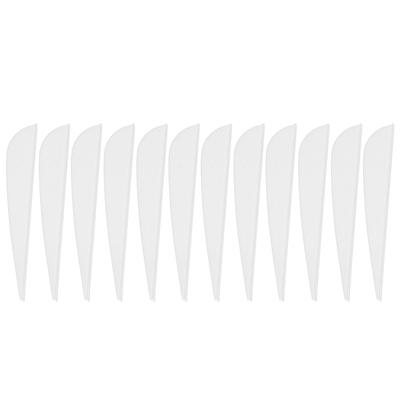 12 PCS 3 Inches Feather DIY Arrow Fletching Accessories for Archery Hunting Shooting(White)