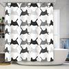 Cat Shower Curtain Print Design Polyester Waterproof Bath Mat Decorative Home Accessories