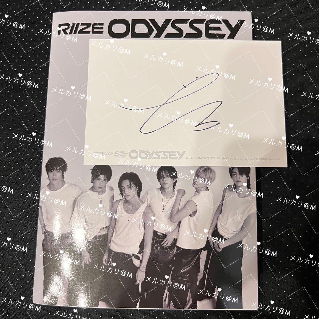 

[Б/У] Riize Американская Автографированная Открытка Ынсок Одиссея