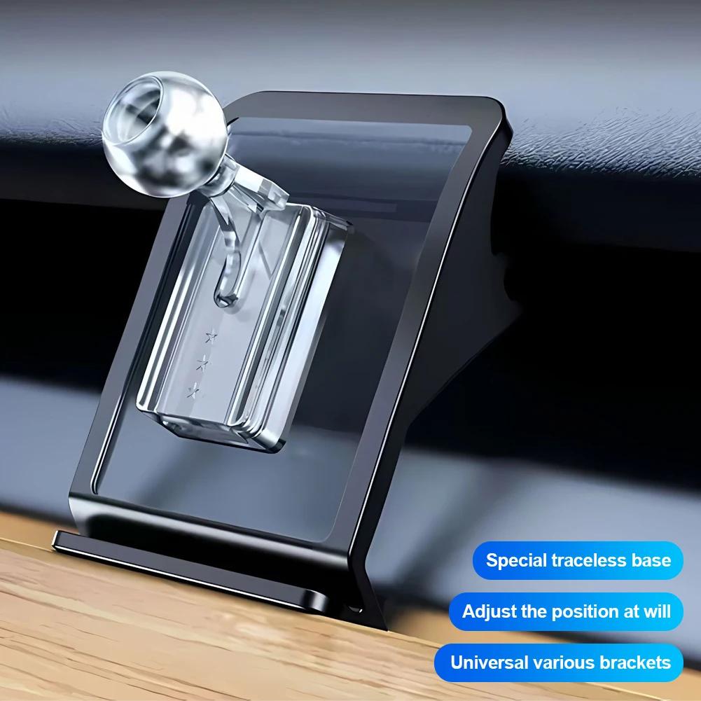 17mm Car Bracket Base For Tesla Model 3 Highland Model Y Juniper Launch Soft Adhesive Flexible Movable 360 Degree Rotation