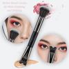 1pc Dual-Head Nose Contouring Brush - U-Shaped Highlight & Shadow Makeup with Soft Bristles & Ergonomic Handle for Precise Nose