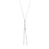 Necklace Long Necklace Gold Silver Surgical Stainless Steel Hypoallergenic Simple [Moonstan] Y-shaped (Silver)