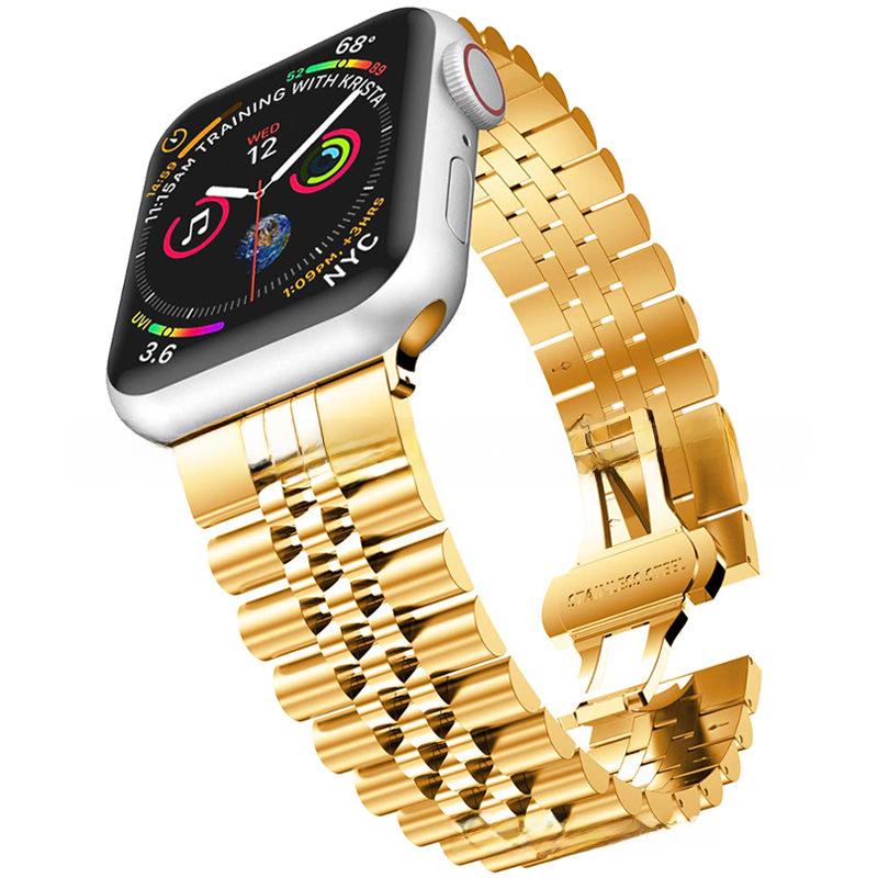 Kompatibelt armband i rostfritt stål för Apple Watch 8/7/6/5/Ultra