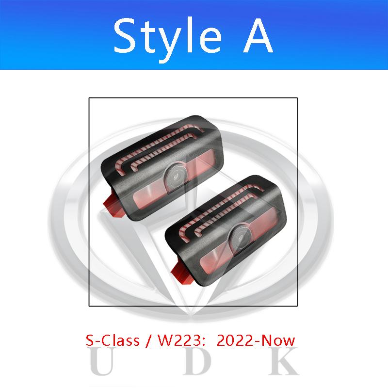 For Mercedes Benz S Class W223 W222 W221 W220 MABACH S Led Car Door Logo Welcome Shadow Light Laser Projector Ghost lamp No Fade ao1