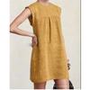 JPNTKY Fashion Solid Color Print  O-Neck Casual Dresses