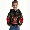 Cartoon Cat Full Print Girl Trendy Hoodie Sweatshirt, Comfort Fit Long Sleeve Jumper Tops, Children Kids Clothing Gift