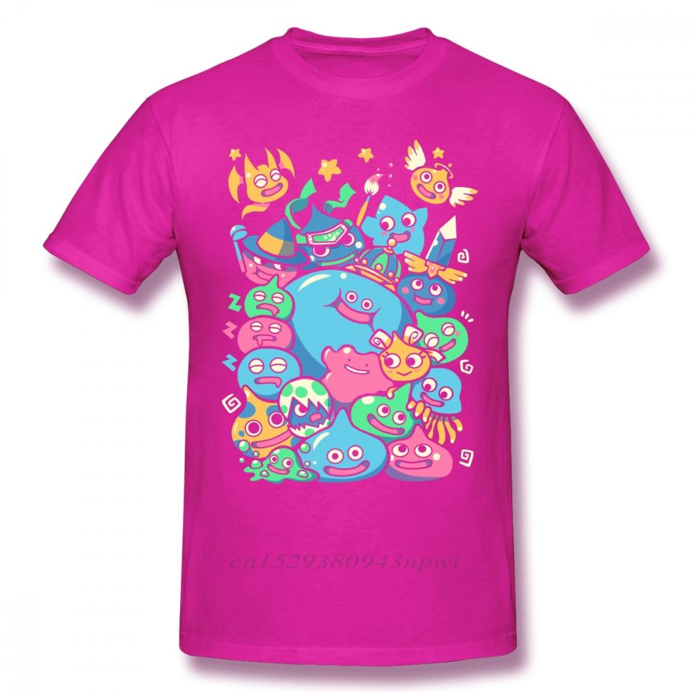 Dragon Quest T Shirt Slime Party TShirt Funny Beach Tee Shirt 100 Cotton Printed Unisex Short Sleeves Oversize Tshirt