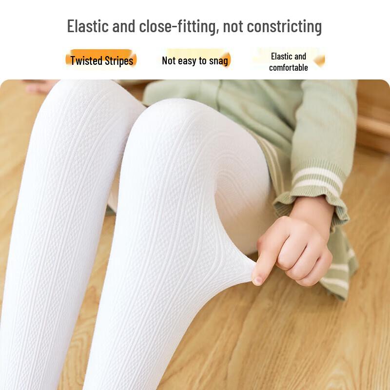 Girls' Warm Cable Knit Fleece-Lined Leggings