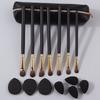 REGENBOOG - Set of 15: Horsehair Eyeshadow Makeup Brush + Mini Finger Powder Puff + Mini Makeup Blender Beauty Sponge + Case