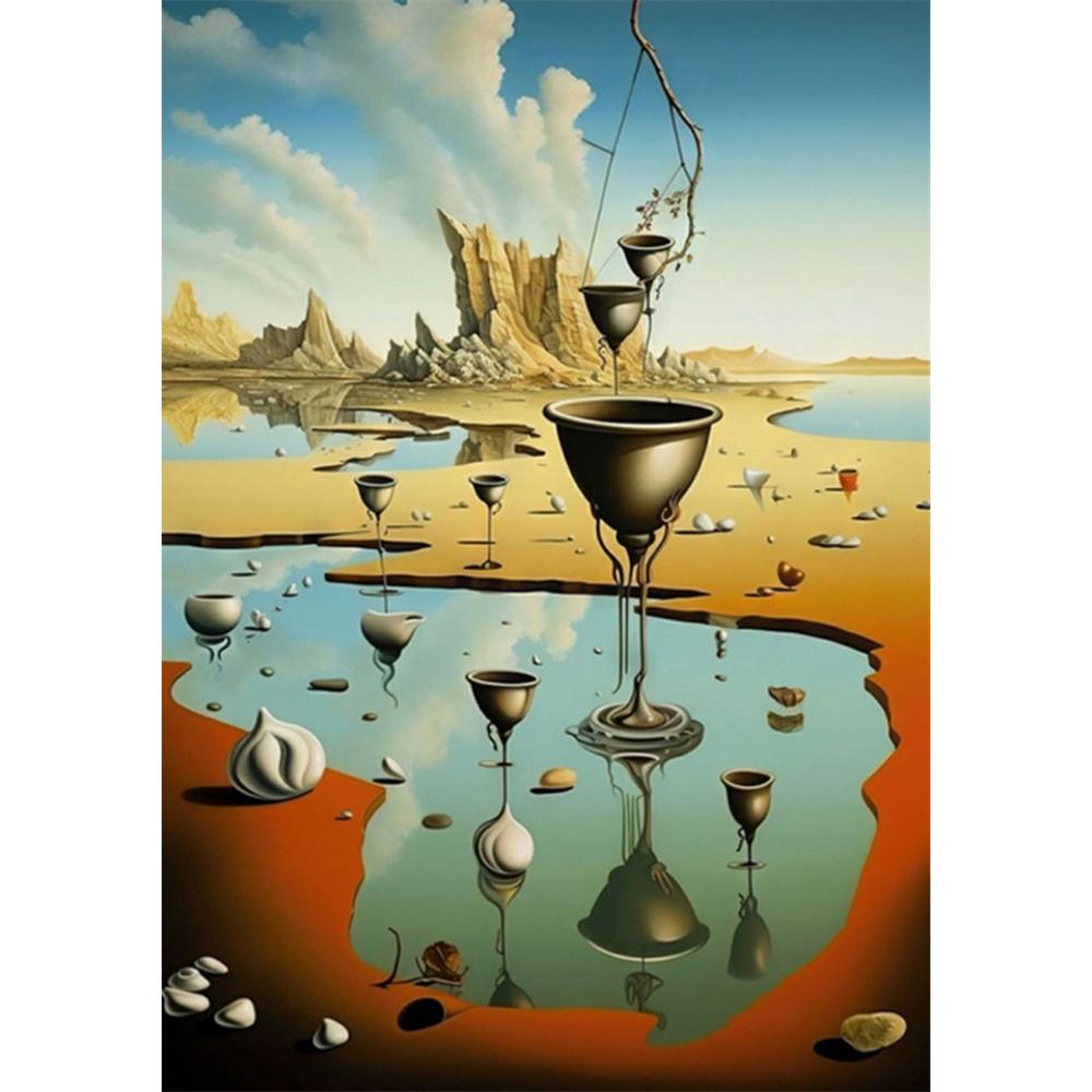Surrealism Famous Artwork By Salvador Dali 5D DIY Art Diamond Painting Cross Stitch Pattern Pictures Mosaic Embroidery Home Deco
