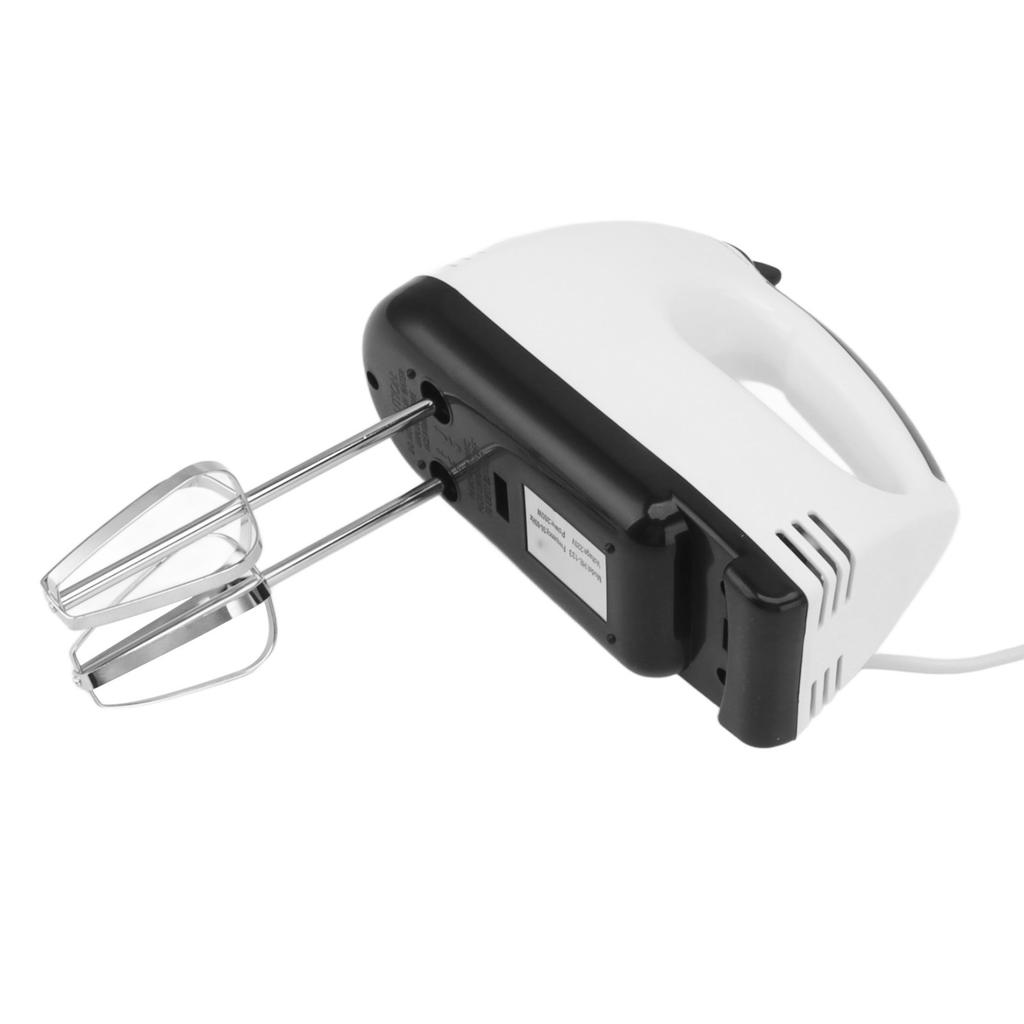 Electric Hand Mixer 260W 7 Speed Handle Mixer Household Egg Beater for Baking Batter Cakes White EU