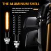 2PCS Flowing LED Motorcycle Turn Signal Lights, Aluminum Alloy 12V Super Bright Motorbike Front Rear Blinkers Indicators Fit For Harley Honda KTM