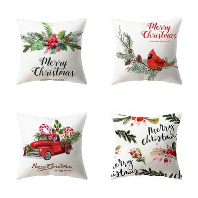 Weihnachts-Themen-Kissenbezüge Auto Zubehör Büro Santa Claus Wohnzimmer Sofa Hause Kissenbezüge