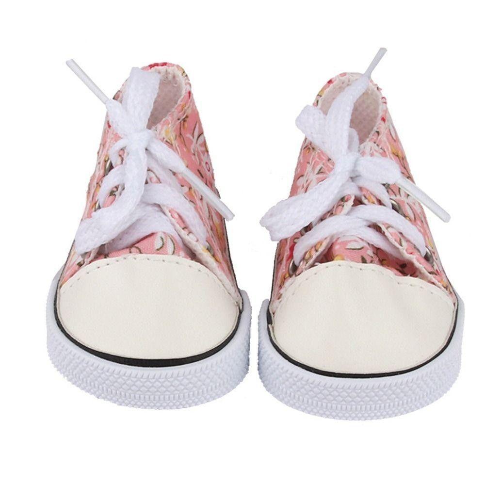 1 Pair Mini BJD Doll Shoes 7.5cm Doll Sneakers Sneakers Shoes Doll Canvas Shoes  DIY