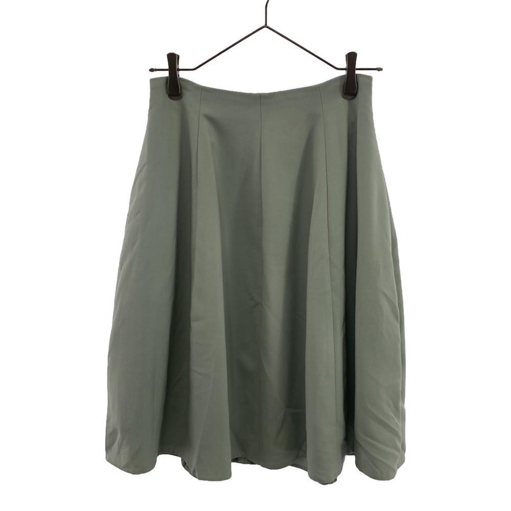 

FOXEY Сделано в Японии Юбка до колена из смесовой шерсти 38 Светло-зеленый Застежка-молния сзади Женская Б/у