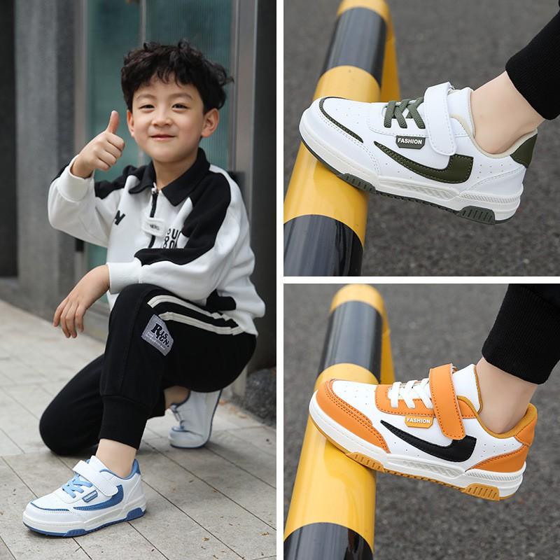 Kids Running Shoes Boys Girls Fall 2026 Lightweight Breathable Low Top Sneakers In Yellow White Black Blue Green