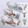 5 Pieces Lovely Animals Nail Sticker Flower Decal Animal Fox Wolf Flamingo Deer Design for Nail Art Decoration