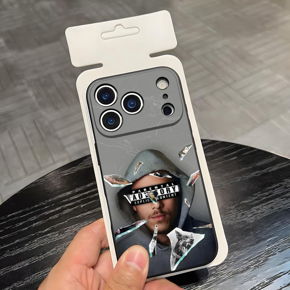 

Canserbero Pop Music Singer Phone Case For IPhone 17 Air 16 E Pro Max 15 14 13 Mini 12 Pro 11 Max Plus Black Soft Shell iPhone 15