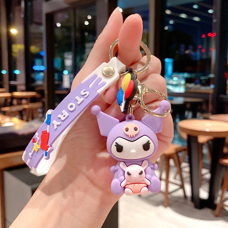 Mingchuang Cartoon Pacha Dog Keychain Creative Car Key Chain Cute Doll Pendant Backpack Pendant Large size