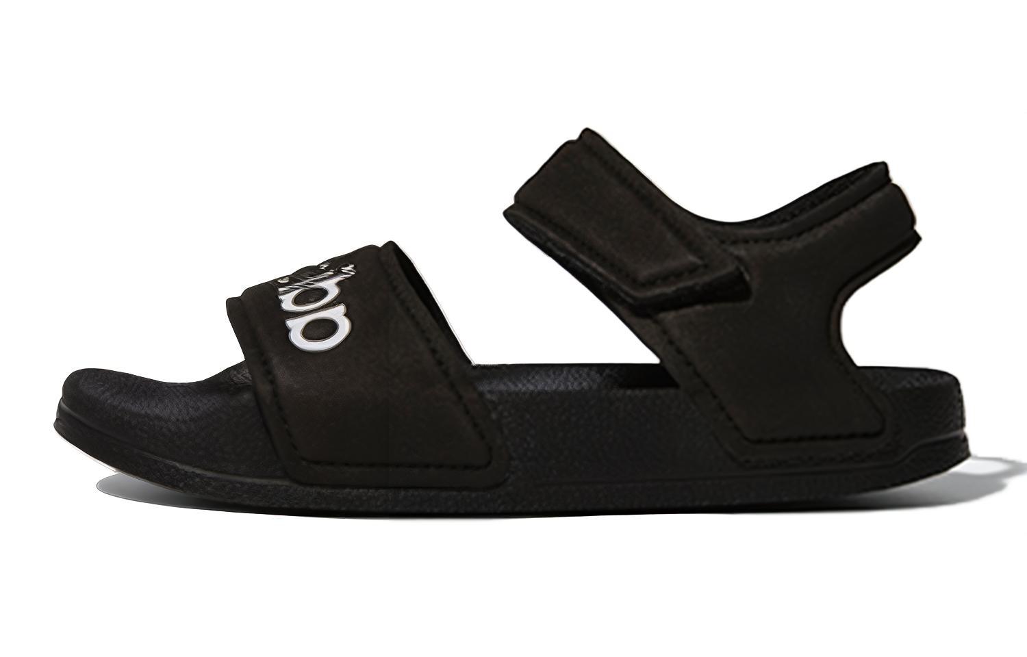 Adidas Adilette Sandal K Synthetic Leather Slip Resistant Abrasion Resistant Sandal Black Kids  G26879 29