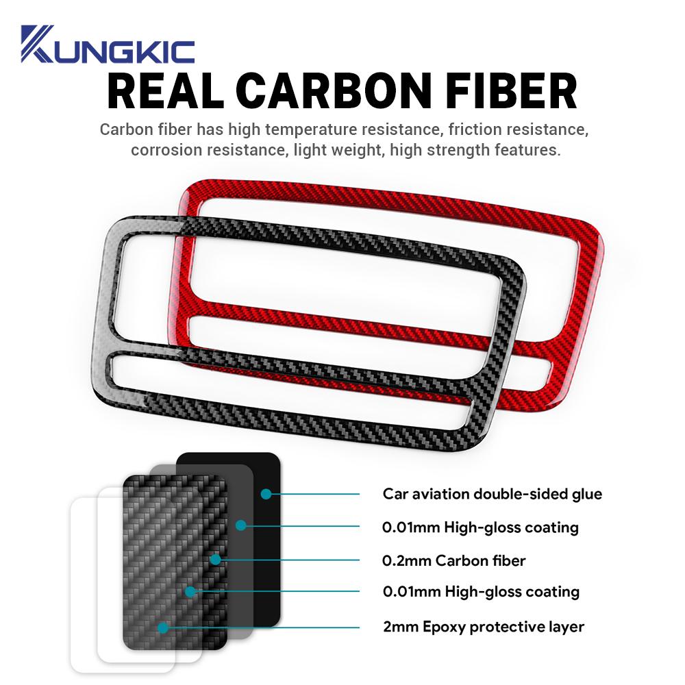 Real Soft Carbon Fiber Sticker For Seat Ibiza 6j 2009 2010 2011 2012 2013 2014 LHD RHD Car Center Console CD Frame Panel Trim