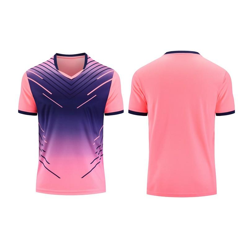 Kids Adult Short Sleeve Sports Shirt Badminton Tennis Track Field Quick Dry Team Uniform