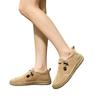 Casual Flat Round Toe Slip-On Shoes for Men and Women Lightweight Flexible Sole Comfortable Walking Shoes