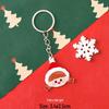 Original Christmas Reindeer Acrylic Keychain - Holiday Bag Decoration & Small Gift Keyring