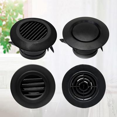 75/100/150mm Grelha de Ventilação Preta Suprimentos de Ar Condicionado Grelhas de Ventilação de Dutos Válvula de Extração Redonda Anti-pássaro Rato