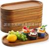 Acacia Wood Multifunctional Fruit Platter for Home Use