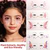 Star Heart Glitter Butterfly Face Tattoo Realistic Face Temporary Tattoo Dance Performances