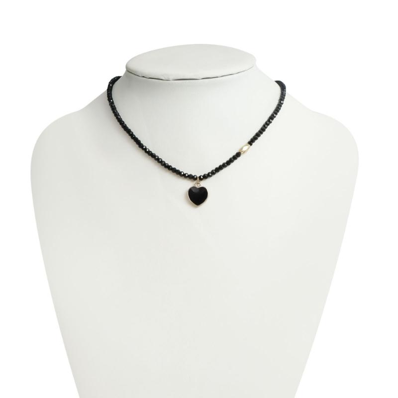 Trendy Alloy Heart Necklace Featuring Drip Oil Designs Portable Skin-Friendly Jewelry for Daily Wear