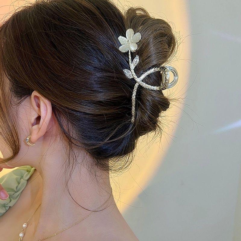 Alloy Womens Back-of-Head Grabber Large High-End Hair Claw Clip Summer 2026 Shark Clip Headpiece Japan and Korean Style