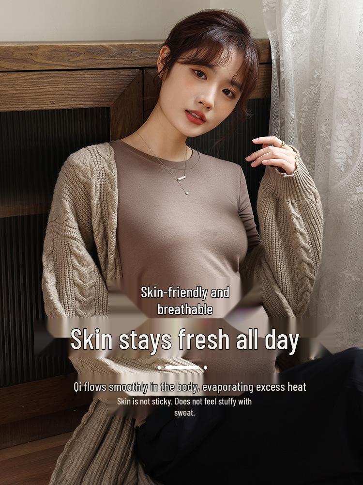 Umstands-Basisshirt – Herbst/Winter Modal-T-Shirt