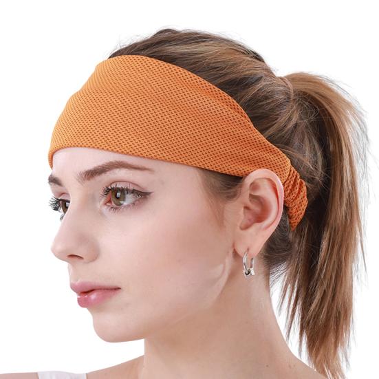 Sportshårbånd for menn kvinner Sklisikkert Fukttransporterende Elastisk Atletisk Svettebånd for Sport Løping Yoga Trening Fitness