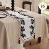 Chinese Traditional Table Runner Cotton And Linen Tea Table Mat Tassel Lace Table Cover Home Decor TV Cabinet Table Runners