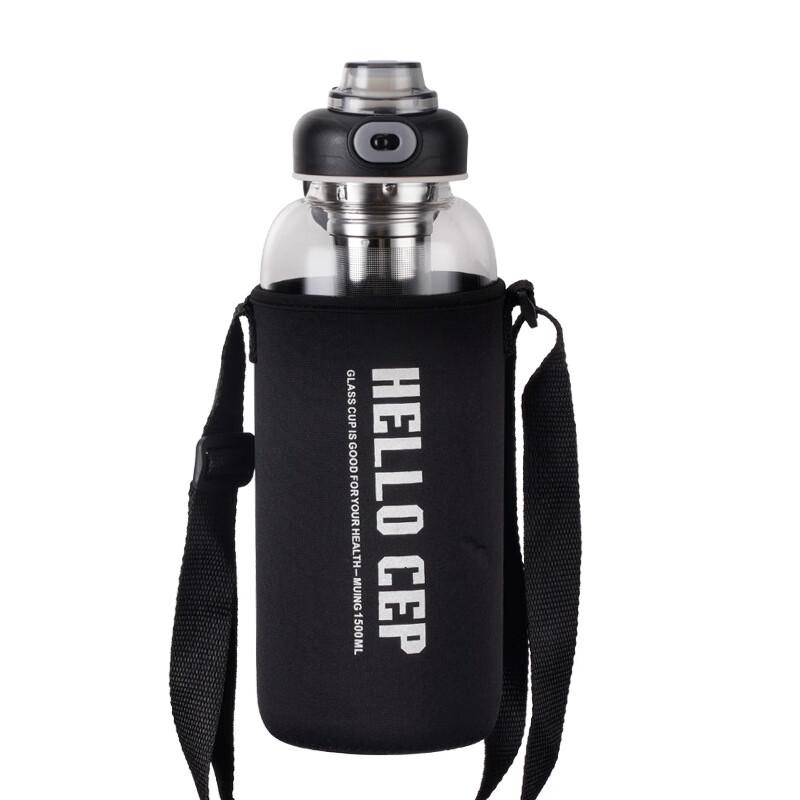 Tea Infuser Glass Water Bottle