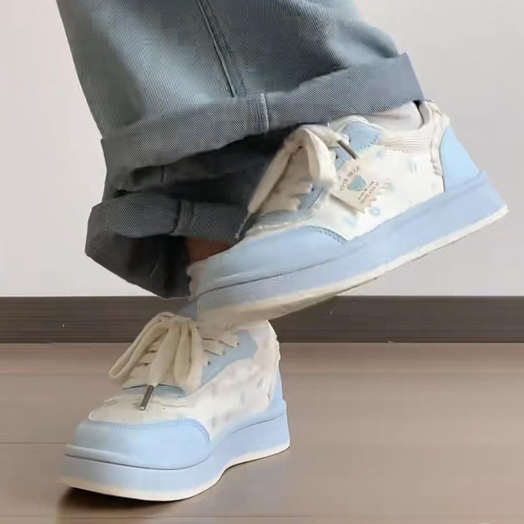Campus wind new wasteland wind student wasteland summer breathable board shoes sports high value round head casual shoes