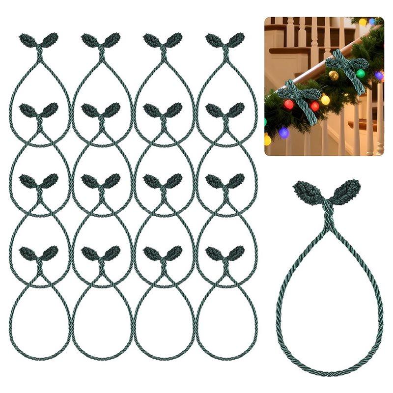 Twist Tie Garland Ties 16-Pack,20-Inch Flexible Reusable For Christmas For Holiday Decorations, Gift Wrapping