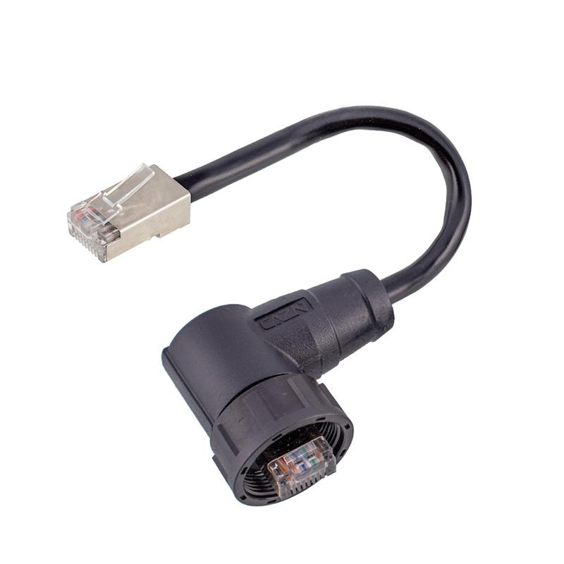 Dual Port Aviation Waterproof Network Switch Coupler Ethernet Cat5e 8P8C 8pin Panel RJ45 Connector Plug Socket Signal Adapter
