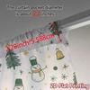 2 Stück, Vorhänge Niedlicher Weihnachts-Schneemann Baum Geschenk Schicke Vorhänge Digitaldruck Halbtransparente Vorhänge Vielseitig Alle Geeignet für