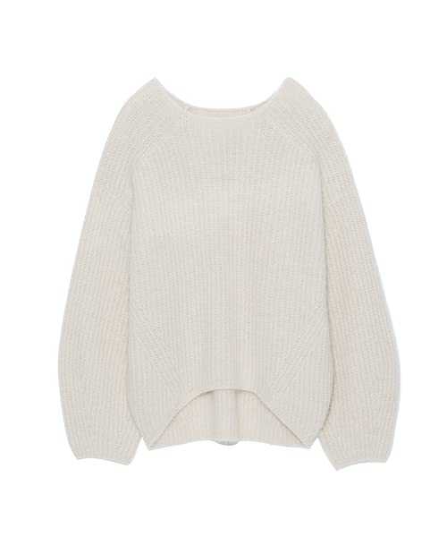 Emi Raccoon Knit Size Size F Women's Pullover, 13WNT224024, Beige,