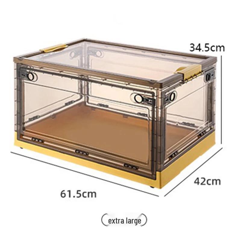 Miling Foldable Transparent Clothes Storage Box