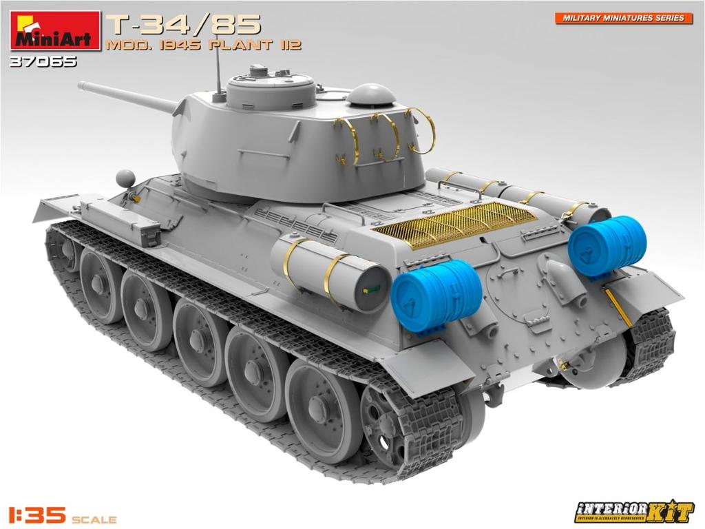 Miniart 1945 112th Factory Interior Kit Plastový model MA37065 1/35 T-34-85